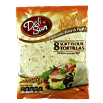 Deli Sun 8 Plain Tortillas Great Source Of Fiber 320 g