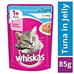 Whiskas Wet Cat Food - Tuna In Jelly, For Adult Cats, +1 Year 85 g