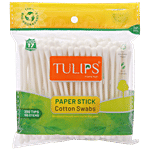 Tulips Paper Stick Cotton Swabs 100 pcs Pouch