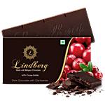 Lindberg Belgian Dark Chocolate - Cranberries, 54% Cocoa Solids 50 g