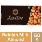 Lindberg Almonds Chocolate Bar - Pure Belgian 50 g 