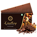 Lindberg Belgian Milk Chocolate - Fruit & Nut, 34% Cocoa Solids 50 g
