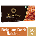 Lindberg Raisins Dark Chocolate Bar - Pure Belgian 50 g