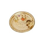 HAZEL Aarti Thali Brass Puja Puja Worship S3 - Golden 1 pc