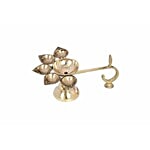 HAZEL Brass Puja Arrti Panch Aarti S2 - Golden 1 pc