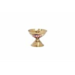 HAZEL Payali Brass Diya Oil Lamp S0 - Golden 1 pc