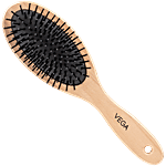 Vega E2-CBB Wooden Bamboo Cushioned Brush - Colour May Vary 1 pc