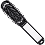 Vega Folding Hair Brush With Mirror - R1-FM, Colour May Vary 1 pc 