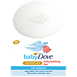 Baby Dove Rich Moisture Bathing Bar - Sensitive Care, Natural, No Parabens 50 g 