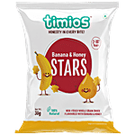 Timios Snacks - Stars, Banana & Honey, 2+ Years, 100% Natural & Healthy 30 g