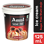 Amul Sugar Free Ice Cream - Shahi Anjeer, With Chocolate Sauce 125 ml 