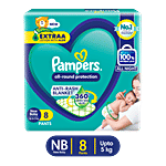 Pampers  Baby Diaper Pants - New Born 8 pcs