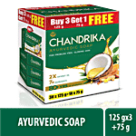 Chandrika Ayurvedic Soap 125 g (Pack of 3)+75g Free