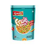 Kwality Fruitrings - Flavour Of Mango, Strawberry, Orange & Vanilla, Made Of Whole Wheat 375 g