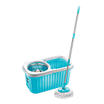 Prestige Clean Home PSB 11 Magic Mop - With 2 Mop-Heads & Twin Buckets, Blue 1 pc 