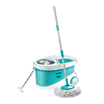 Prestige Clean Home PSB 10 Magic Mop - With 2 Mop-Heads & Twin Buckets, Blue 1 pc 