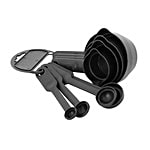 Agromech Plastic Measuring Cup & Spoons Set - Black 181 g