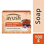 Lever Ayush Natural Fairness Saffron Soap, For Fair, Glowing Skin 100 g 