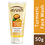 Lever Ayush Anti-Pimple Natural Ayurvedic Turmeric Face Wash 50 g 
