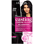 L'Oreal Paris Casting Creme Gloss Hair Colour - Small Pack 45 g 200 Ebony Black