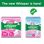Whisper  Ultra Soft Air Fresh Sanitary Pads - XL Plus 15 pcs