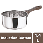 Vinod Stainless Steel Induction Base Sauce Pan - Regular 1.4 L