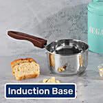 Vinod Stainless Steel Sauce/Tea/Milk Pan - With Bakelite Handle, 3 mm, Induction 1.4 L