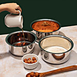 Vinod Stainless Steel Base Tope - Silver, Induction 2.7 L