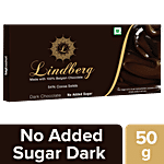 Lindberg Pure Belgian Dark Chocolate - No Added Sugar 50 g