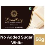 Lindberg No Added Sugar - Pure Belgian White Chocolate 50 g 