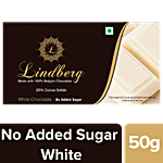 Lindberg No Added Sugar - Pure Belgian White Chocolate 50 g