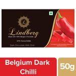 Lindberg 100% Belgian Dark Chocolate - Chilli, 54% Cocoa Solids 50 g 