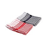 Aarna Clean Cotton Checked Cloth - Assorted Color, Small 4 pcs