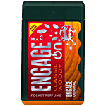 Engage ON Classic Woody Pocket Perfume - For Men, Citrus & Spicy Fragrance 17 ml 