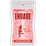 Engage ON Floral Fresh Pocket Perfume - For Women, Fruity & Floral Fragrance 17 ml 
