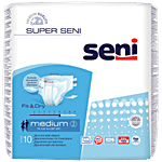 Seni Adult Diapers - Super Breathable, Medium 10 pcs