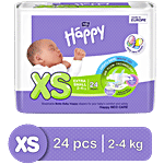 Bella Diapers - Extra Small, 2-4 kg, Diaper Rash Free System 24 pcs 