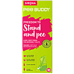 Peebuddy Funnels Disposable Female Urination Device for Women | Portable, Leak-proof Stand and Pee Funnels for Women, Girls| Public Toilets, Travel, Camping, Hiking and Outdoor Activities 10 pcs