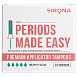 Sirona Premium Applicator Tampons - Heavy Flow 16 pcs
