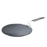 Prestige Hard Anodised Plus Gas & Induction Compatible Roti Tawa - 22.5cm, Black 1 pc 