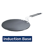 Prestige Hard Anodised Roti Tawa - 22.5cm, Black, Induction 1 pc