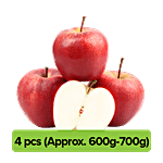 Fresho Apple - Royal Gala, Premium 4 pcs(Approx.600 g-700 g)