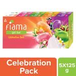Fiama Celebration Pack Gel Bar - Assorted Fragrances 625 g (Buy 4 Get 1 Free) (125 g each)