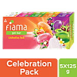 Fiama Gel Bathing Bar Celebration Pack - With 5 Unique Gel Bars 125 g (Buy 4 Get 1 Free)
