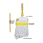 Magix Galaxy Clip Mop - Super White 1 pc 4 Feet Rod With 9 Inch Clip