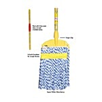 Magix Galaxy Clip Mop - Colour 1 pc 4 Feet Rod With 9 Inch Clip
