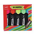 Cello Hi-Lighter - Assorted Colours 5 pcs