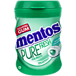 Mentos Pure Fresh Sugarfree Spearmint Chewing Gum - With Green Tea Extract 54.6 g Bottle