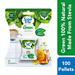 Sugar Free Green Sweetener - With Natural Stevia, Zero Calories 100 pcs