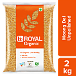 bb Royal Organic - Moong Dal/Hesaru Bele, Unpolished 2 kg